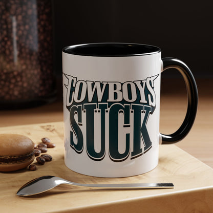 Cowboys Sucks (for Philly fans) - Accent Coffee Mug (11, 15oz)