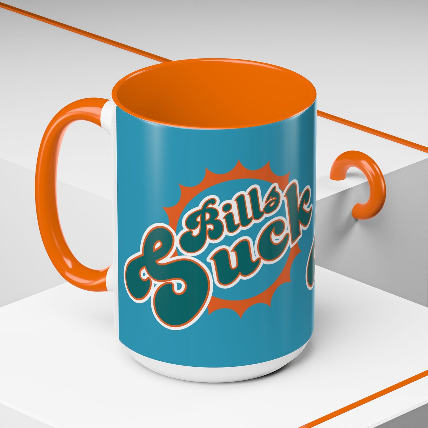 That Buffalo Bill Cody Team Sucks (for Miami fans) - Accent Coffee Mug, 11oz