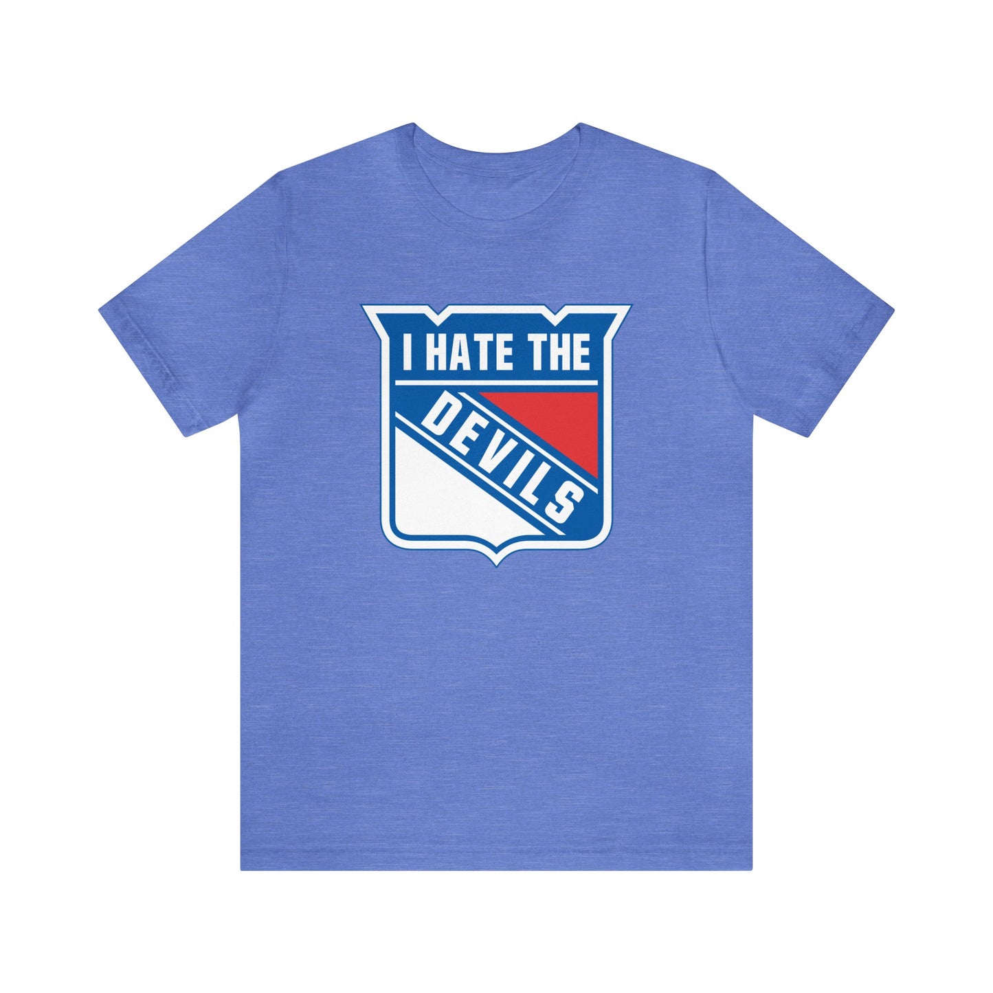 I Hate That Jersey Team (for Rangers fans) - Unisex Jersey Short Sleeve Tee