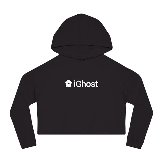 iGhost Logo - Women’s Cropped Hooded Sweatshirt