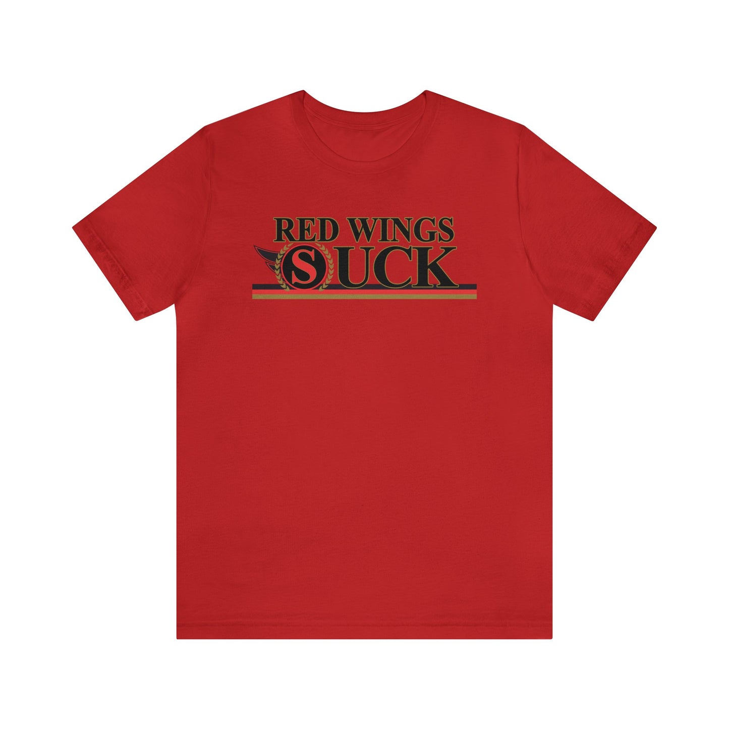 Rojo Wings Suck (for Ottawa fans) - Unisex Jersey Short Sleeve Tee