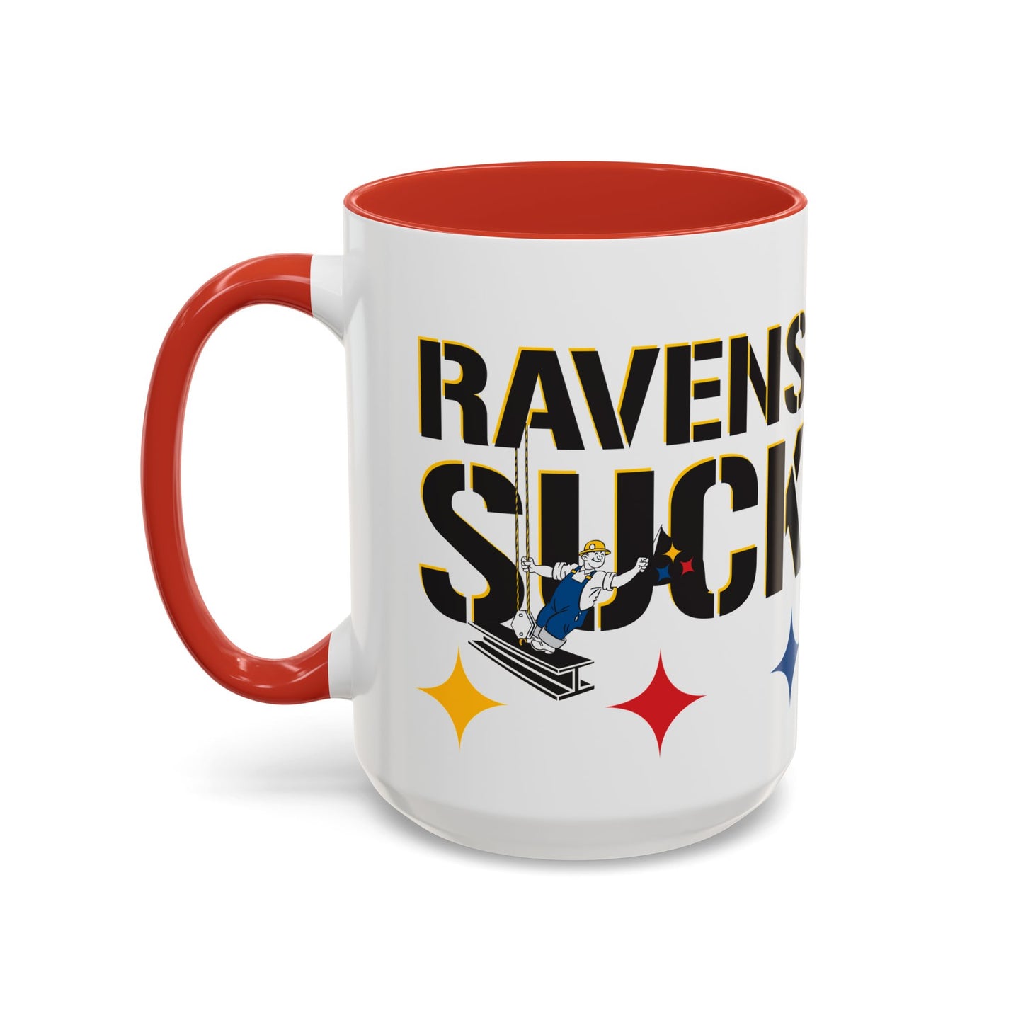 Ravens Suck (for Pittsburgh fans) - Accent Coffee Mug (11, 15oz)