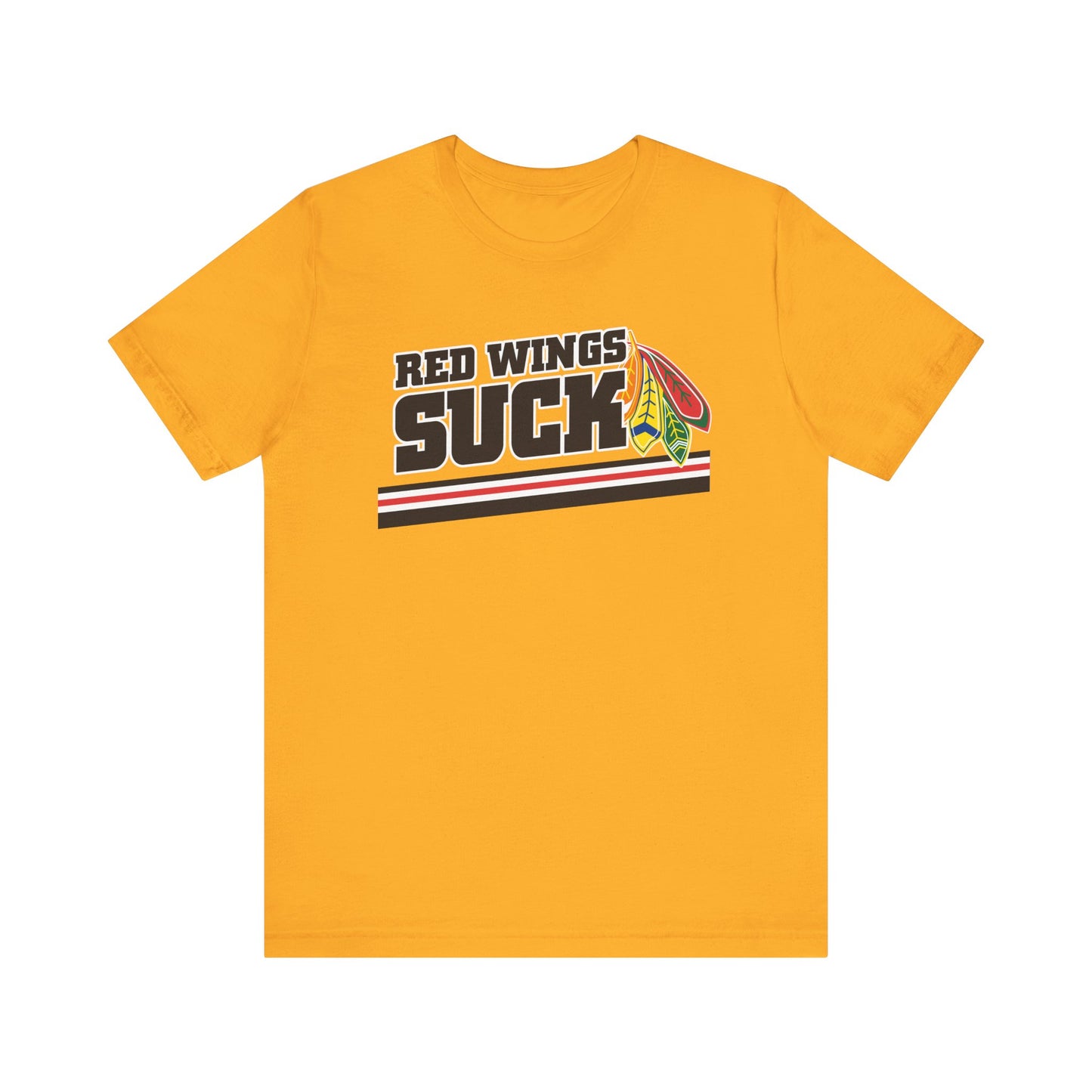 Red Wings Suck (for Chicago fans) - Unisex Jersey Short Sleeve Tee