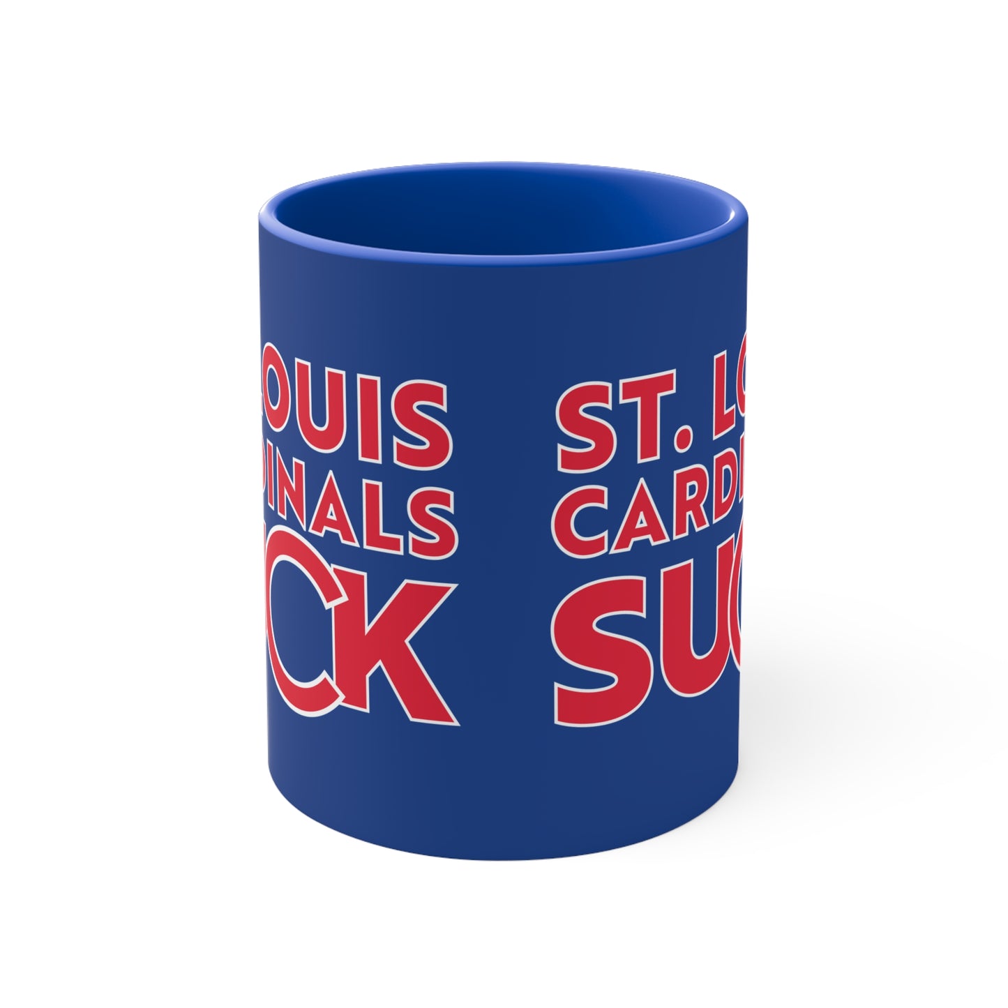 The Cards Suck (for Cubs fans) - 11oz Accent Mug