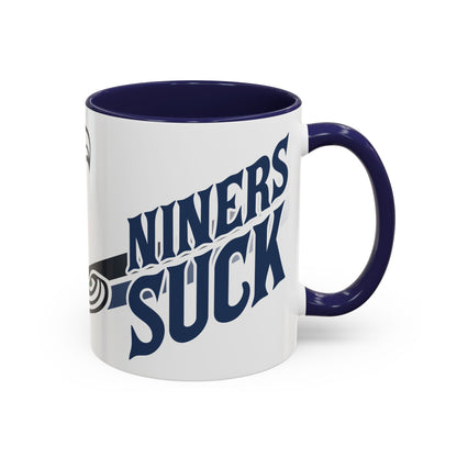 Niners Suck (for Seattle fans) - Accent Coffee Mug, 11oz