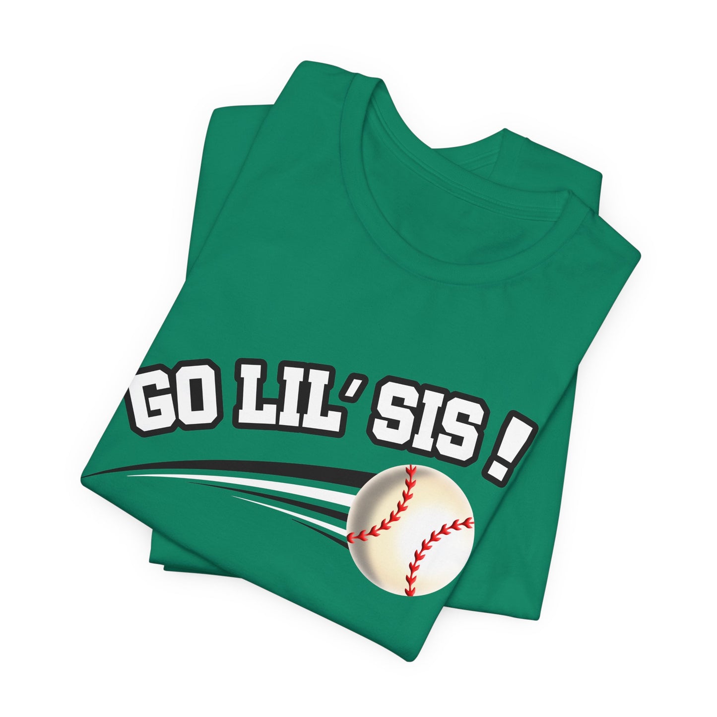 Go Lil' Sis! (Sibling Revelry Baseball) - Unisex Jersey Short Sleeve Tee