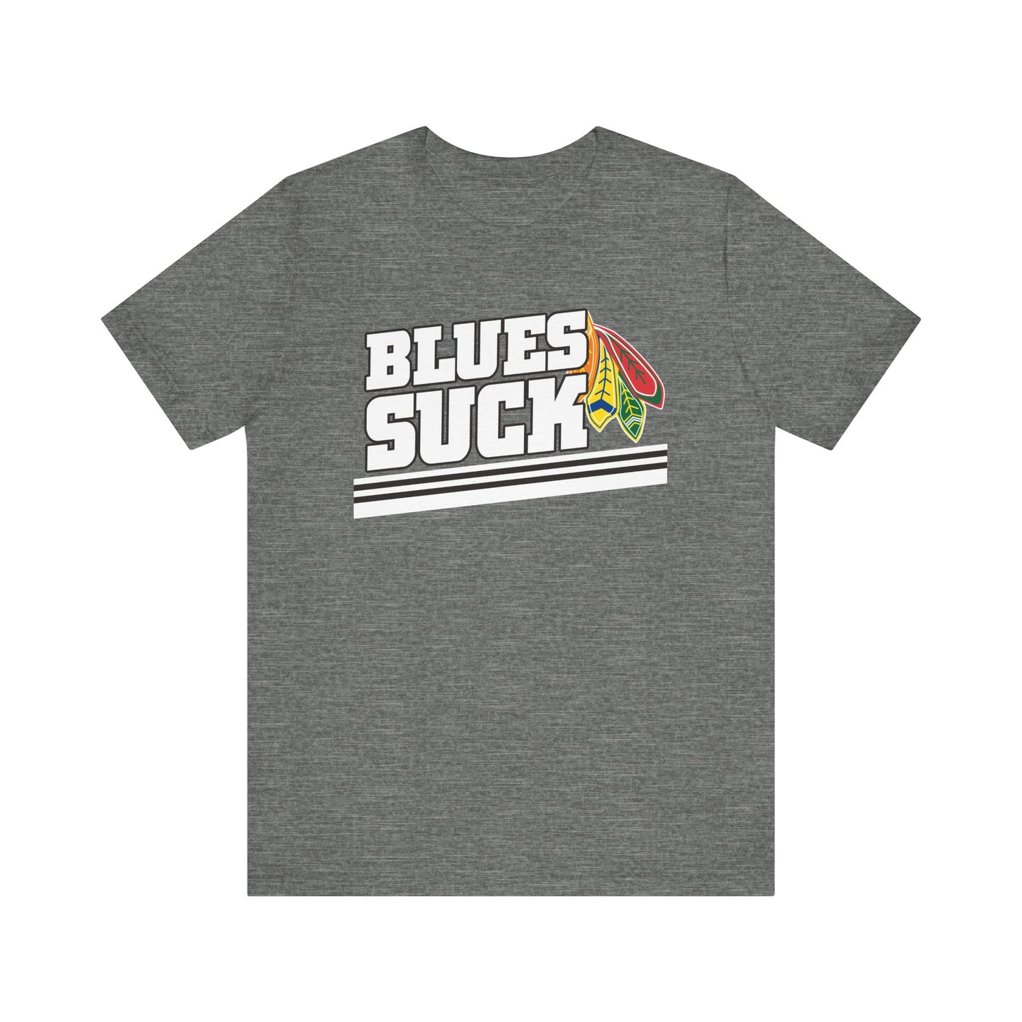 Blues Suck (for Chicago fans) - Unisex Jersey Short Sleeve Tee