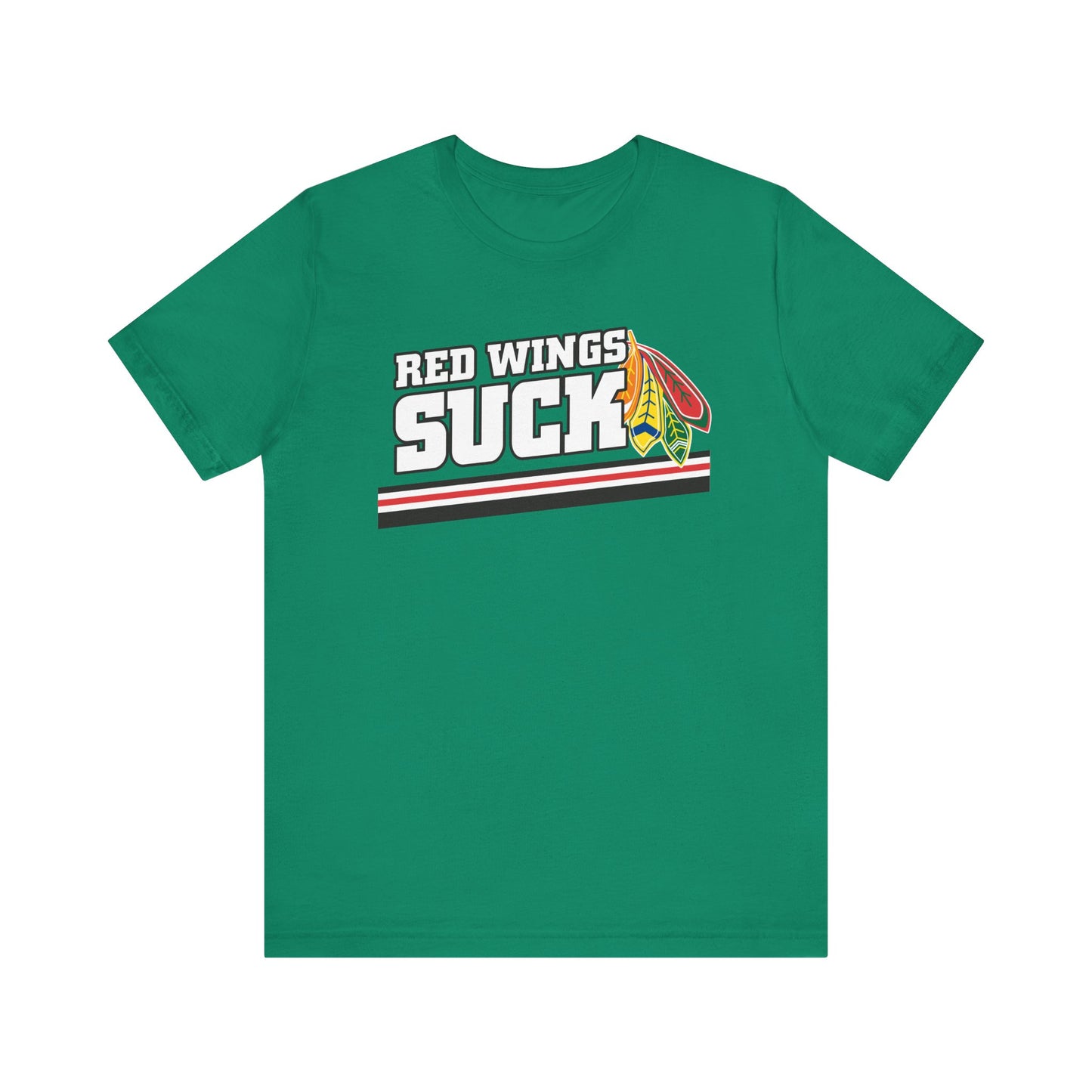 Red Wings Suck (for Chicago fans) - Unisex Jersey Short Sleeve Tee