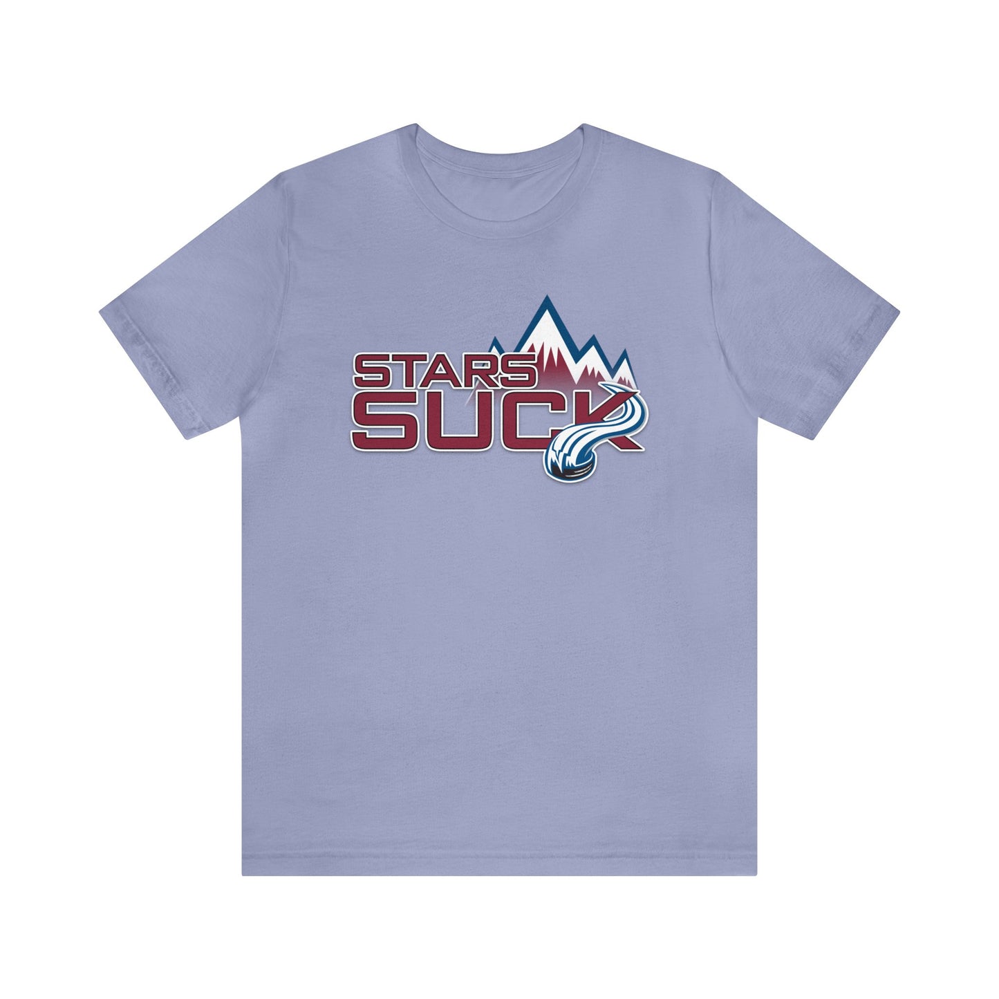 Stars Totally Suck (for Colorado fans) - Unisex Jersey Short Sleeve Tee