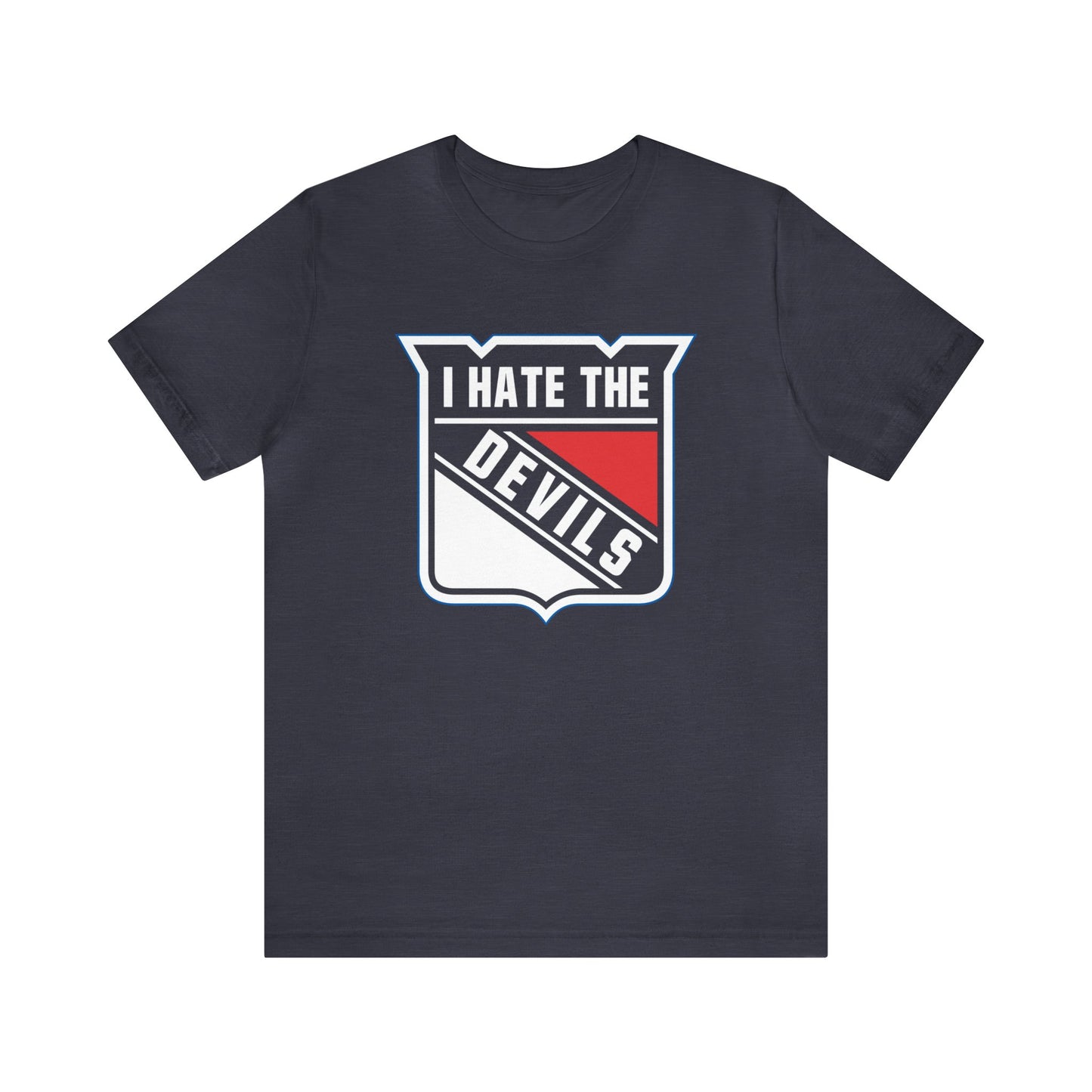 I Hate That Jersey Team (for Rangers fans) - Unisex Jersey Short Sleeve Tee