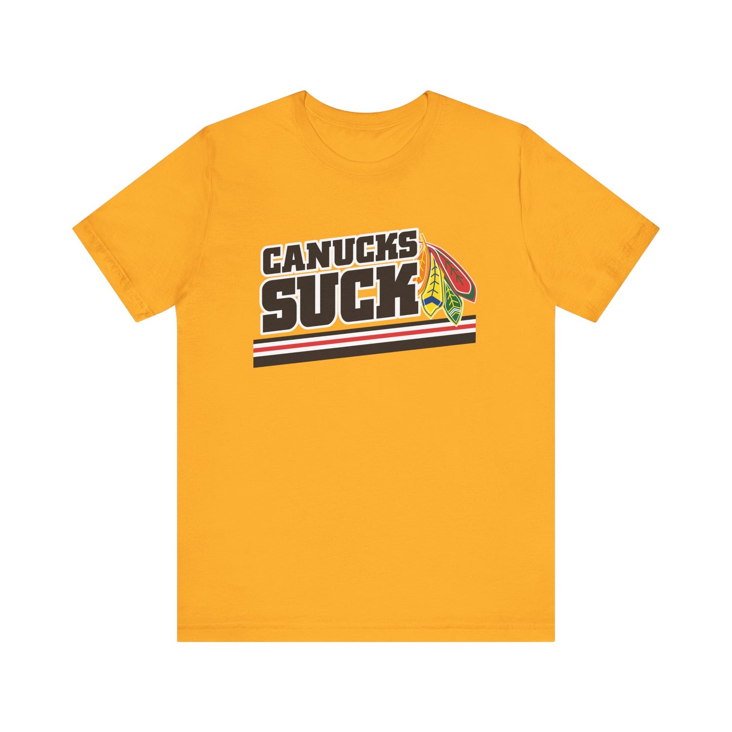 Canucks Suck (for Chicago fans) - Unisex Jersey Short Sleeve Tee