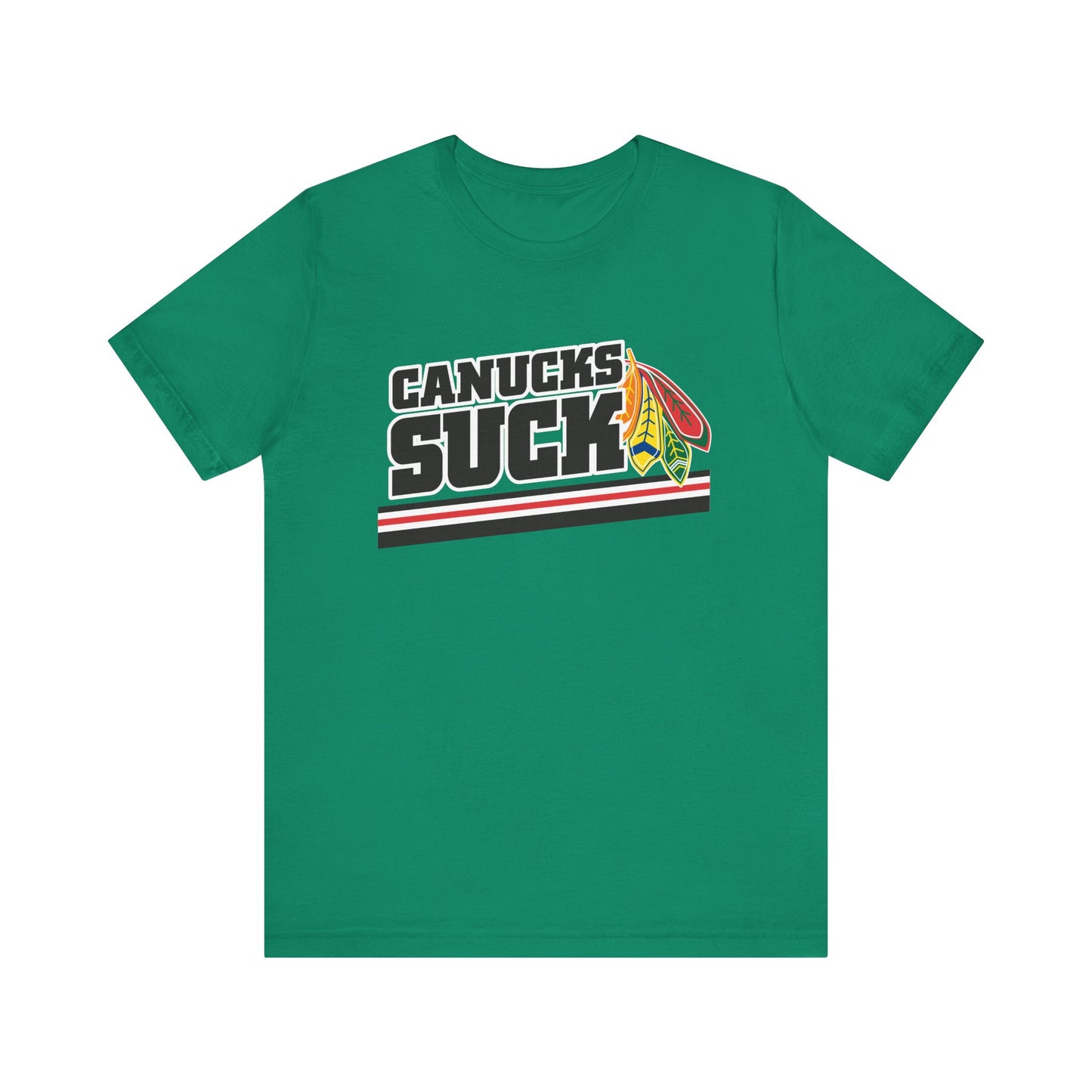 Canucks Suck (for Chicago fans) - Unisex Jersey Short Sleeve Tee