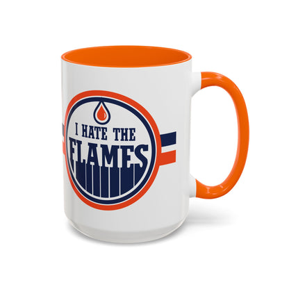 I Hate Flames (for Edmonton fans) - Accent Coffee Mug, 11oz