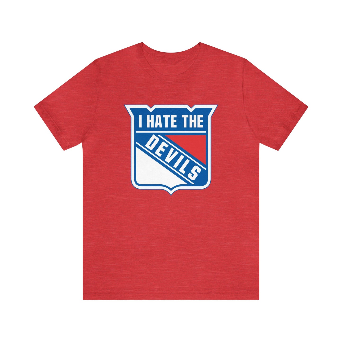 I Hate That Jersey Team (for Rangers fans) - Unisex Jersey Short Sleeve Tee