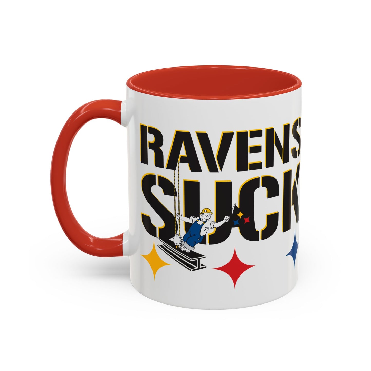 Ravens Suck (for Pittsburgh fans) - Accent Coffee Mug (11, 15oz)