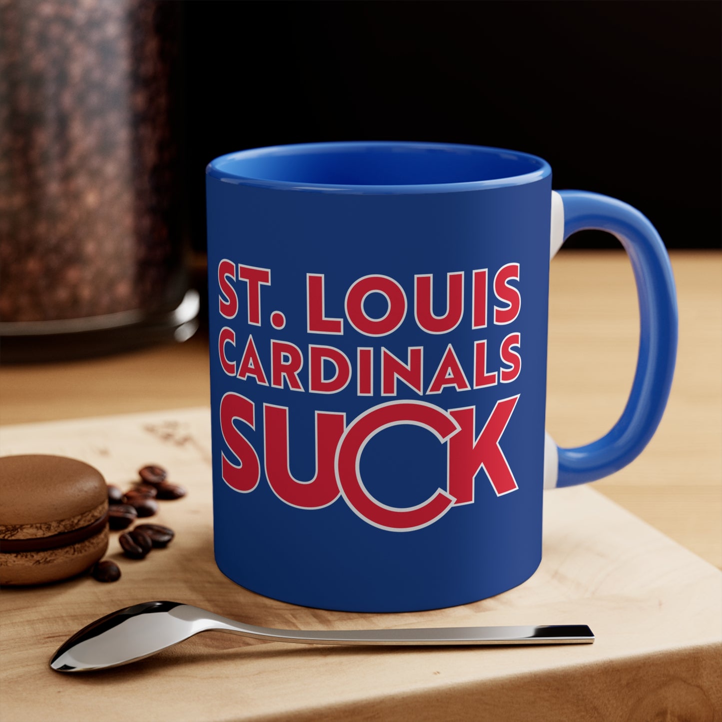 The Cards Suck (for Cubs fans) - 11oz Accent Mug