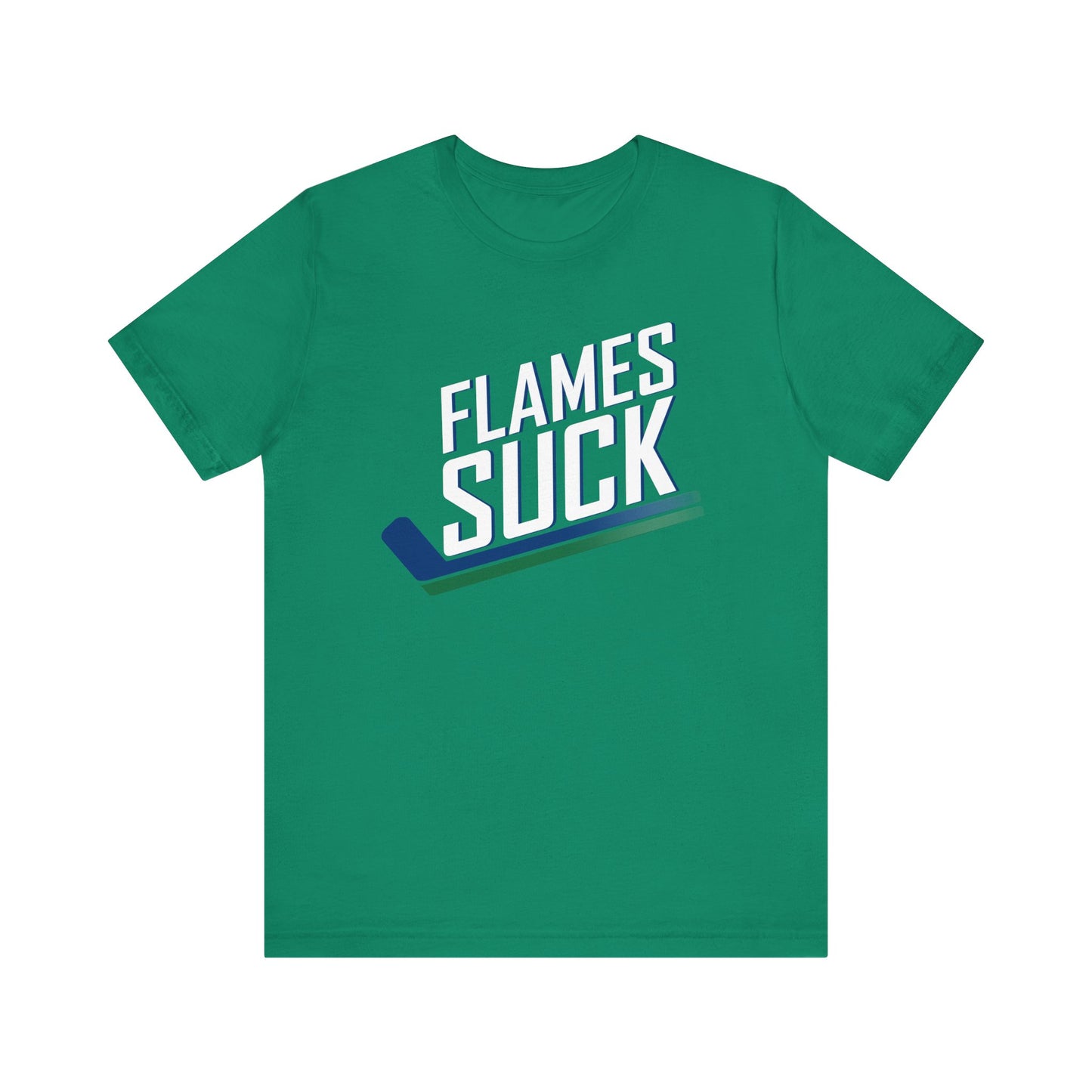 Flames Suck (for Vancouver Canucks fans) - Unisex Jersey Short Sleeve Tee