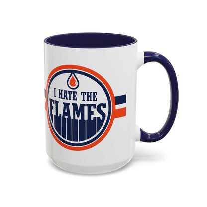 I Hate Flames (for Edmonton fans) - Accent Coffee Mug, 11oz