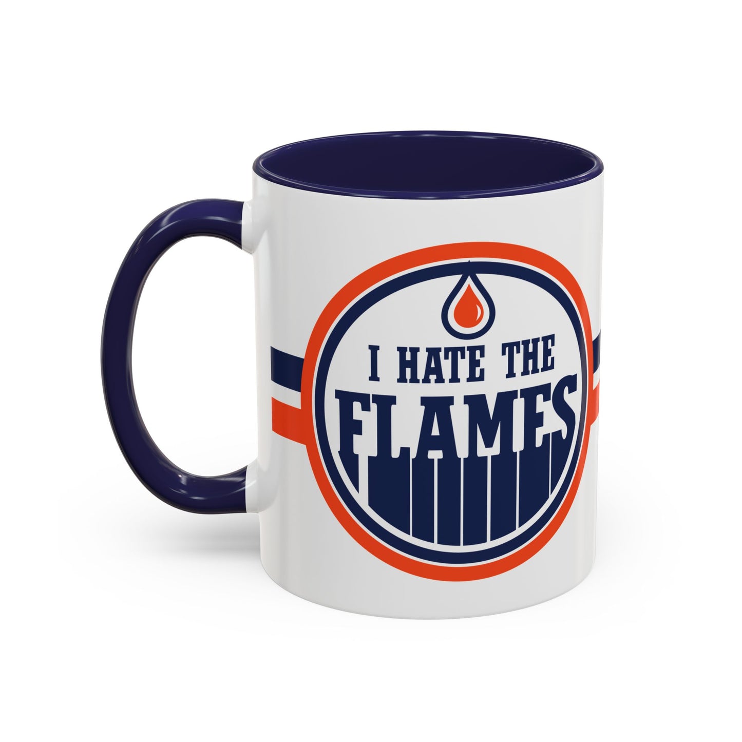 I Hate Flames (for Edmonton fans) - Accent Coffee Mug, 11oz