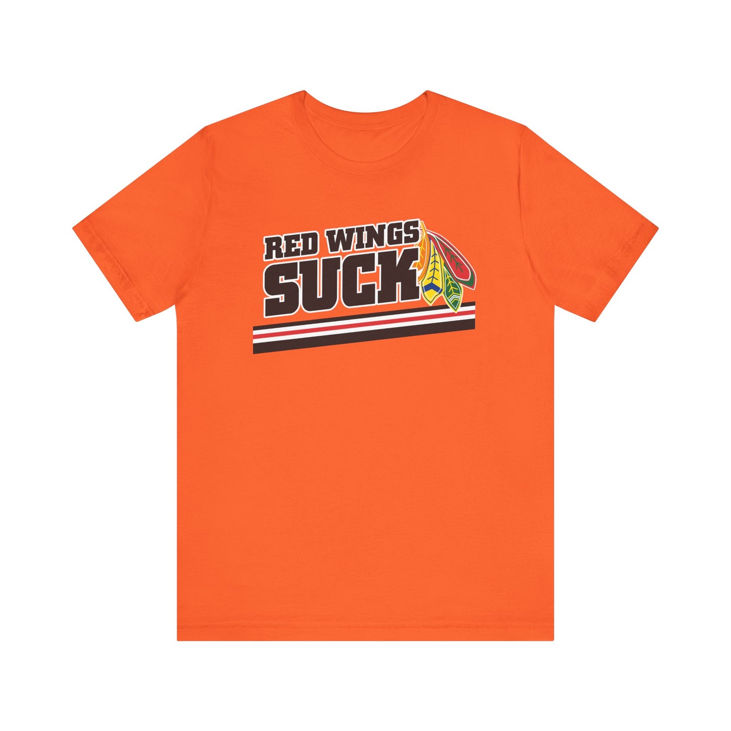 Red Wings Suck (for Chicago fans) - Unisex Jersey Short Sleeve Tee