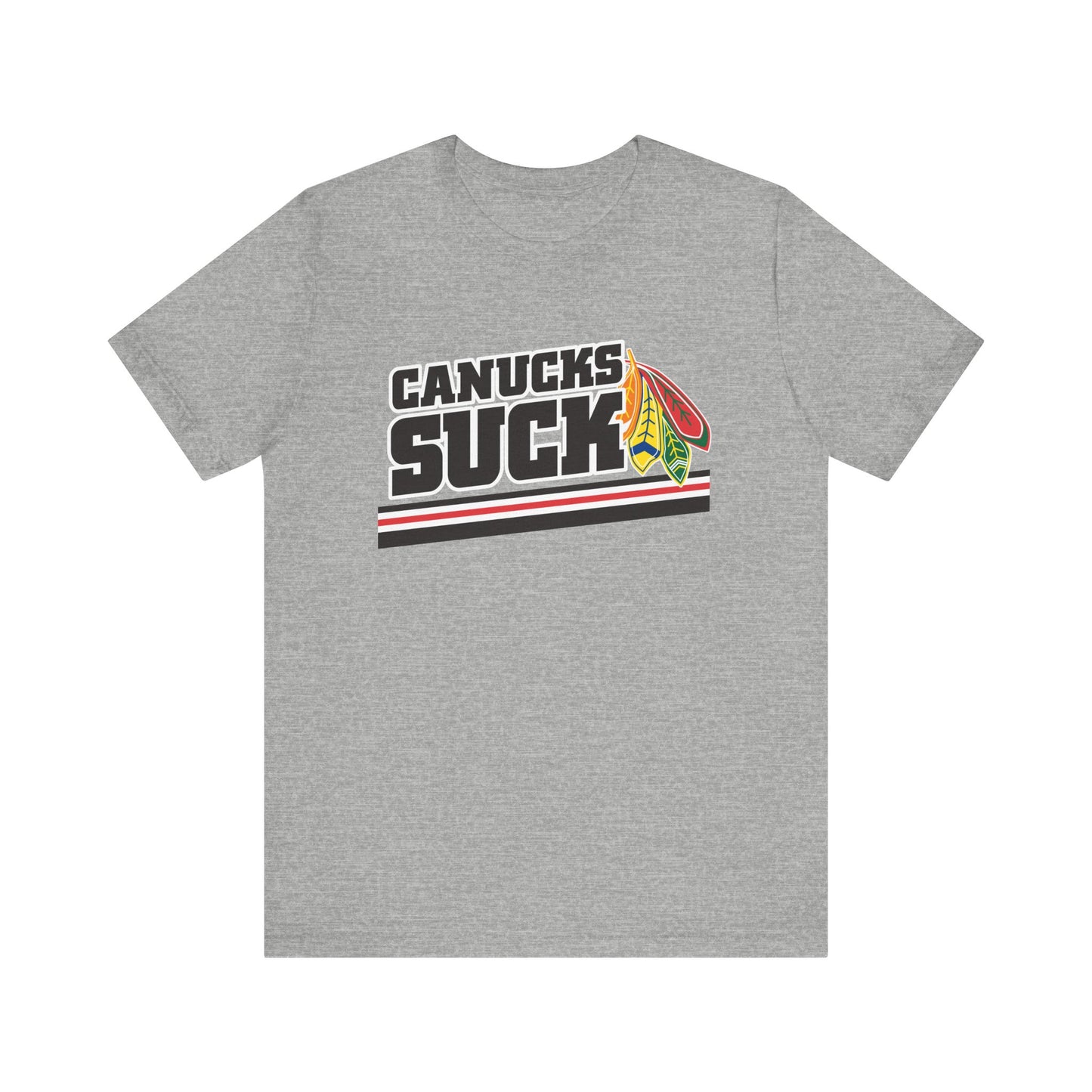 Canucks Suck (for Chicago fans) - Unisex Jersey Short Sleeve Tee