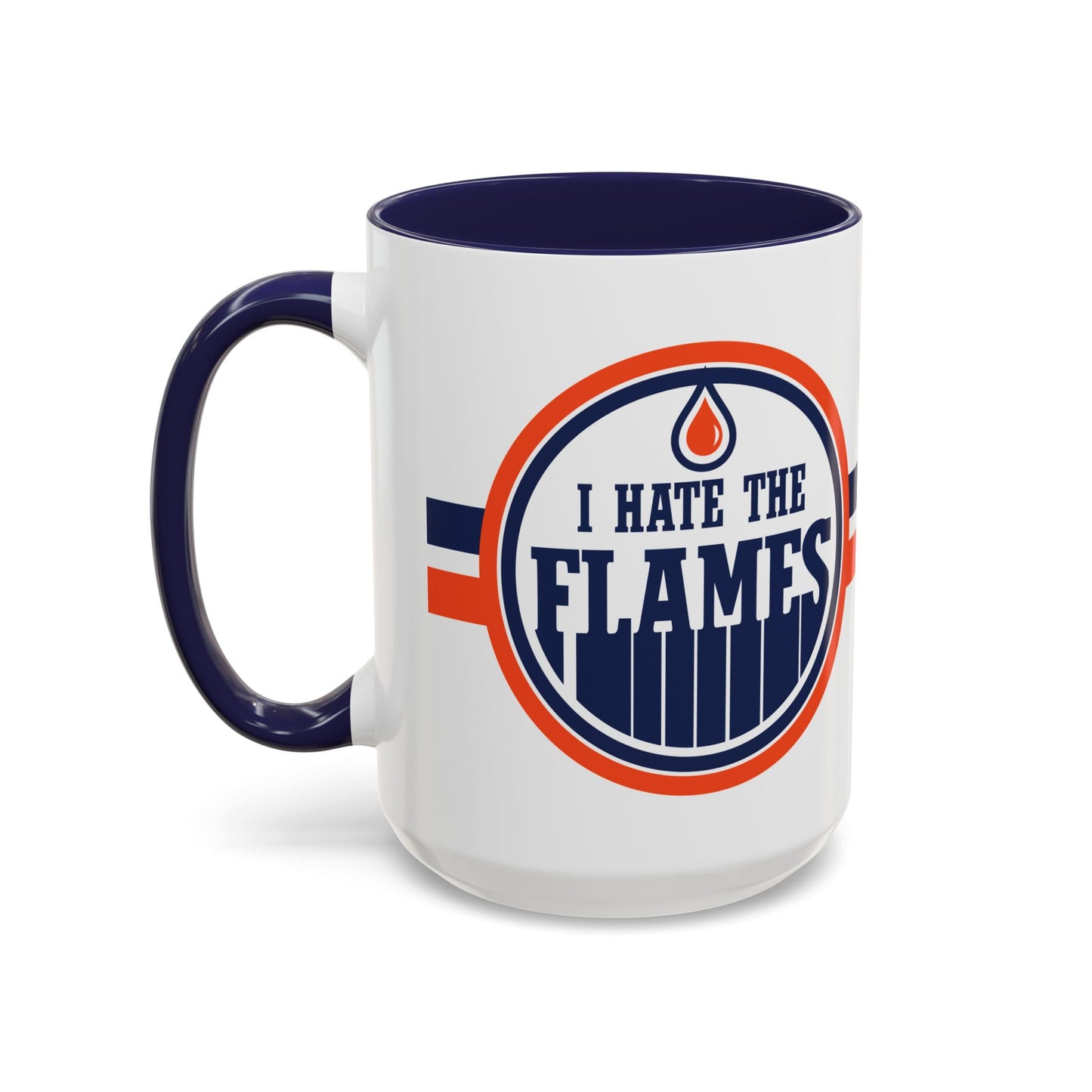 I Hate Flames (for Edmonton fans) - Accent Coffee Mug, 11oz