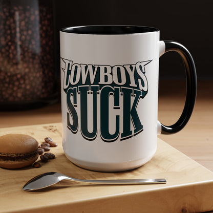 Cowboys Sucks (for Philly fans) - Accent Coffee Mug (11, 15oz)