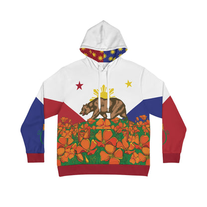 Filipino Californian (Golden Poppies Overload) S8S - Men's Hoodie (AOP)