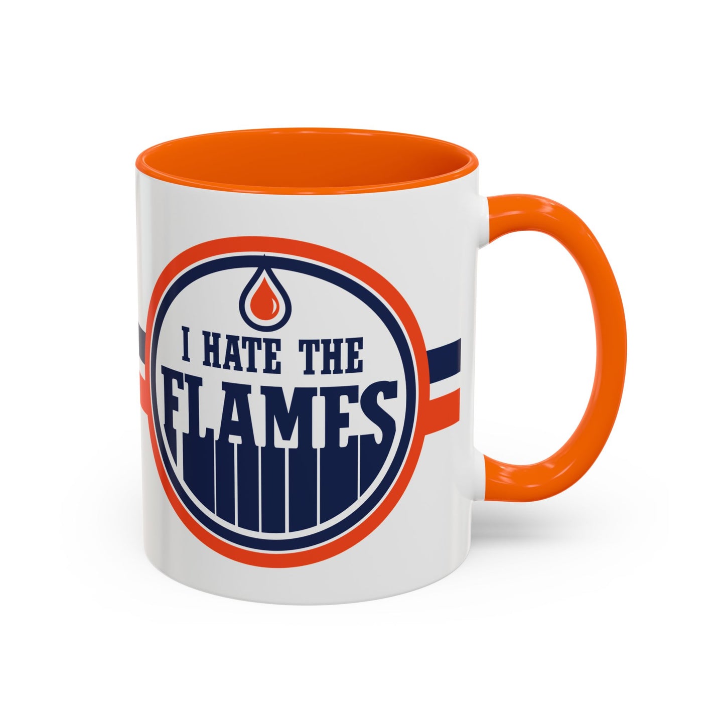 I Hate Flames (for Edmonton fans) - Accent Coffee Mug, 11oz