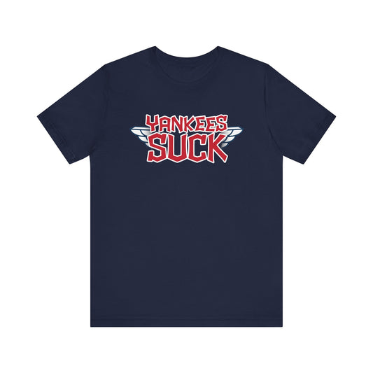 Yankees Suck (for Cleveland Guardians fans) - Unisex Jersey Short Sleeve Tee