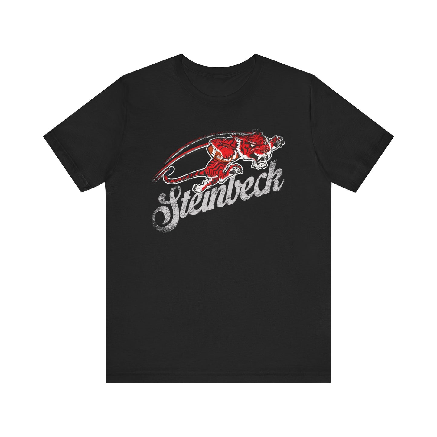 Red Steinbeck (an ode to my old pop warner team) - Unisex Jersey Short Sleeve Tee