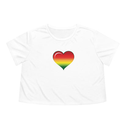 Lifted Love - Women's Flowy Cropped Tee