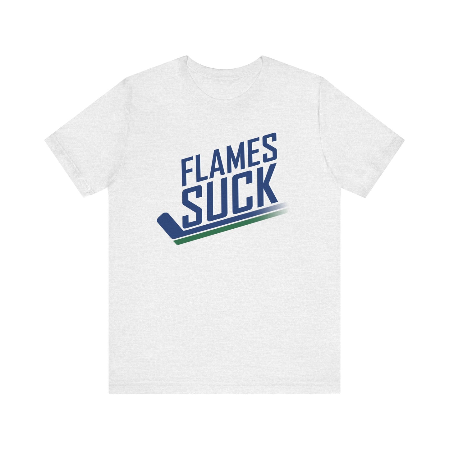 Flames Suck (for Vancouver Canucks fans) - Unisex Jersey Short Sleeve Tee