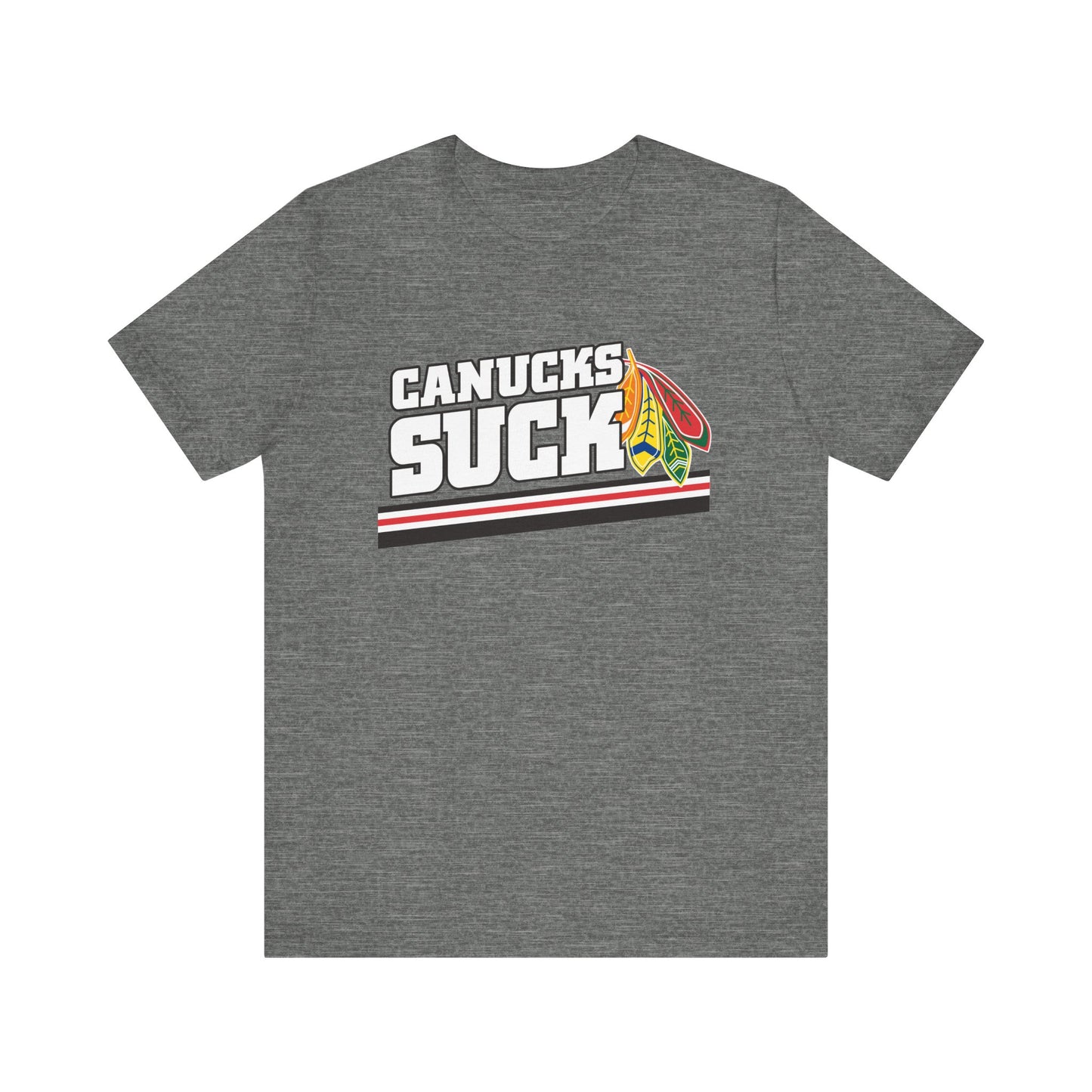 Canucks Suck (for Chicago fans) - Unisex Jersey Short Sleeve Tee