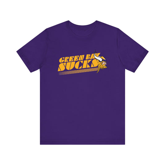 Green Bay Sucks (for Minnesota Vikings fans) - Unisex Jersey Short Sleeve Tee