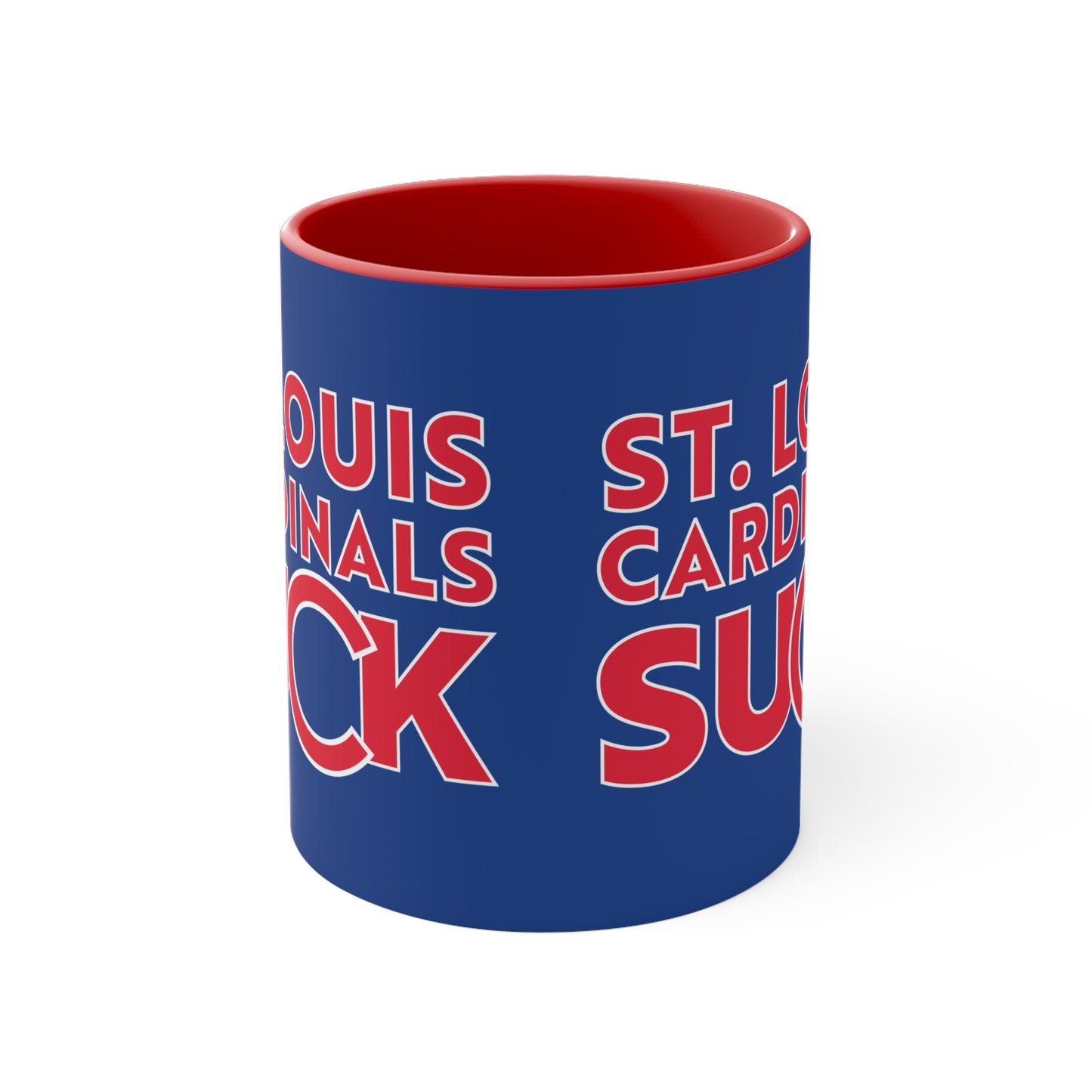 The Cards Suck (for Cubs fans) - 11oz Accent Mug