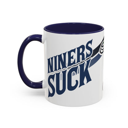 Niners Suck (for Seattle fans) - Accent Coffee Mug, 11oz