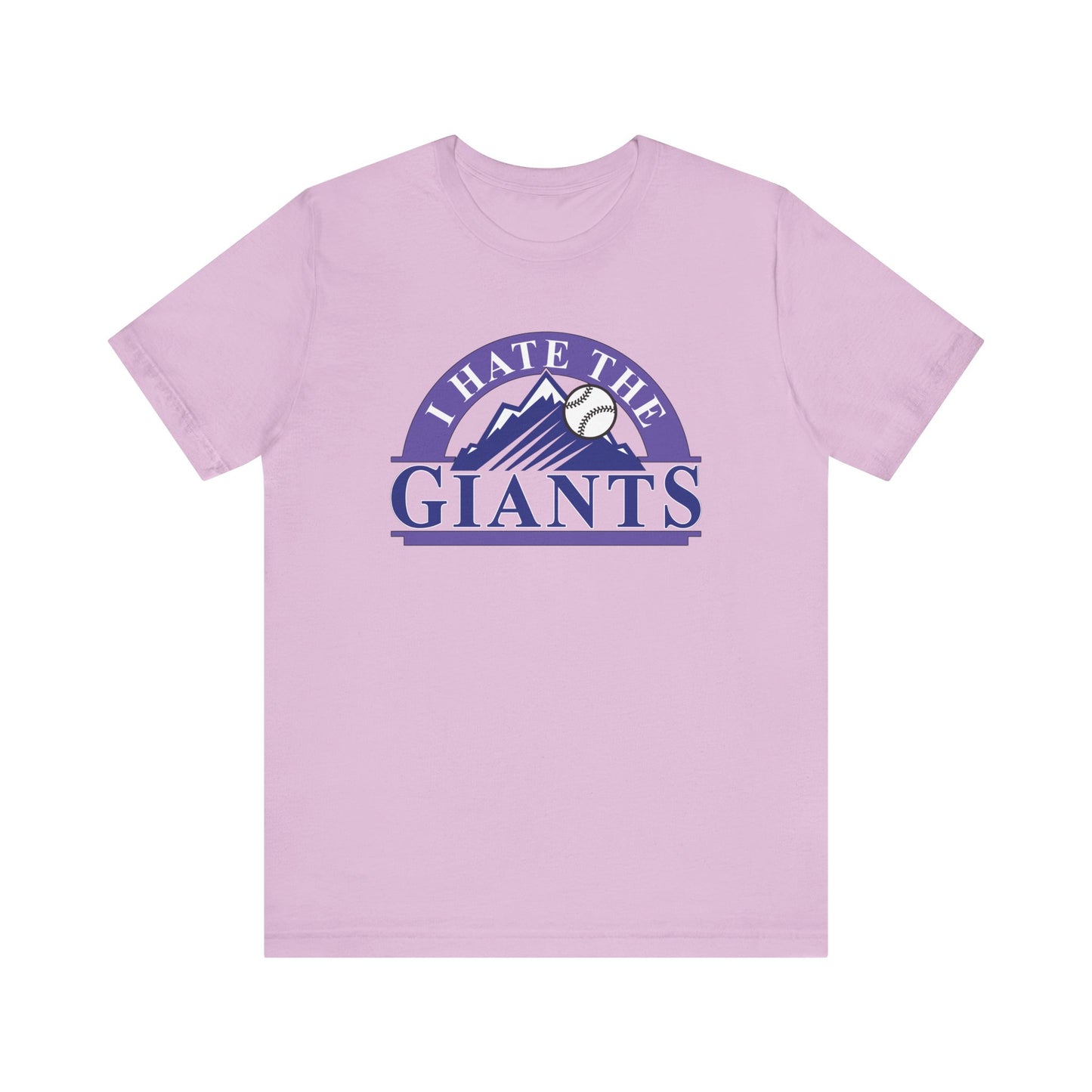 I Hate The Giants (for Colorado Rockies fans) - Unisex Jersey Short Sleeve Tee