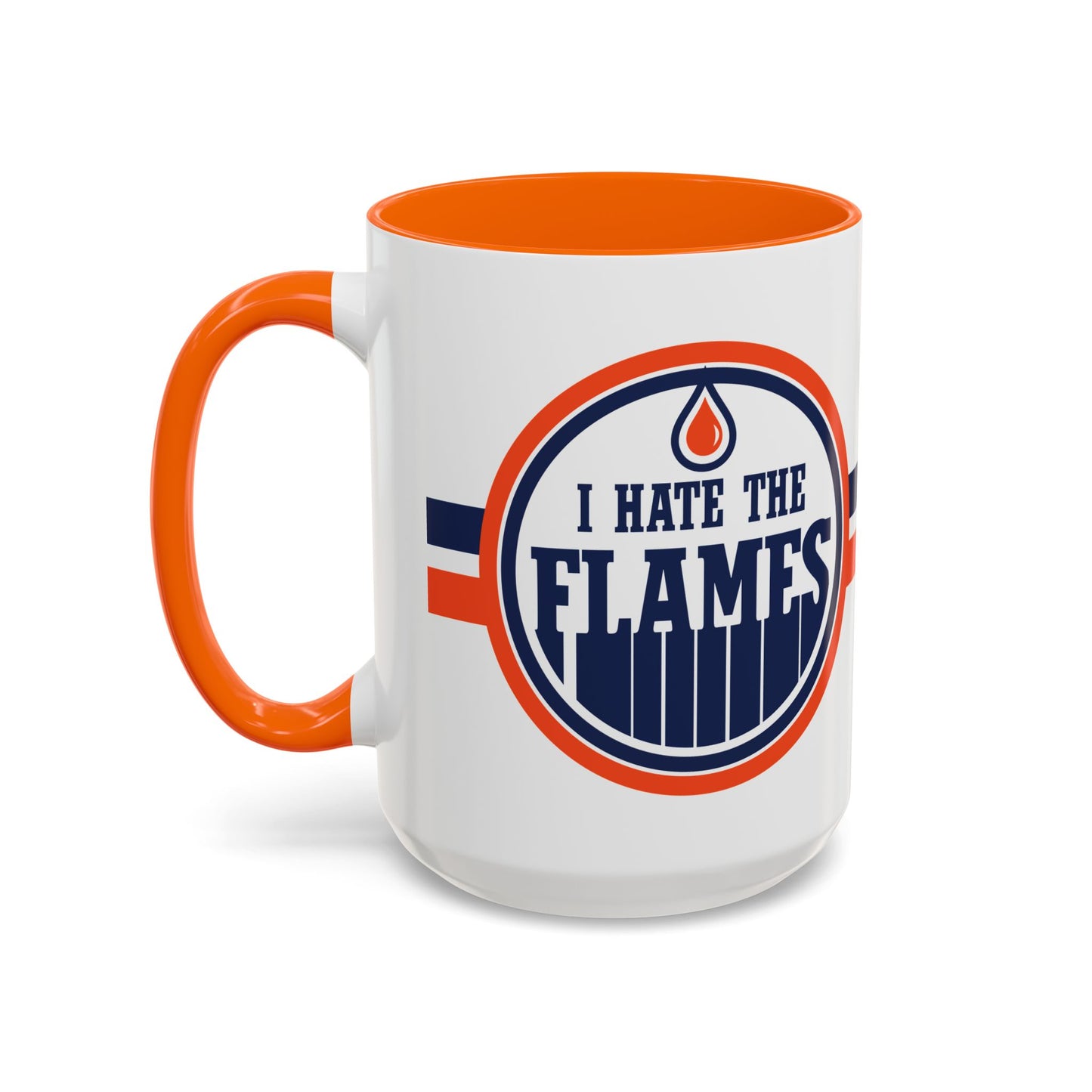 I Hate Flames (for Edmonton fans) - Accent Coffee Mug, 11oz