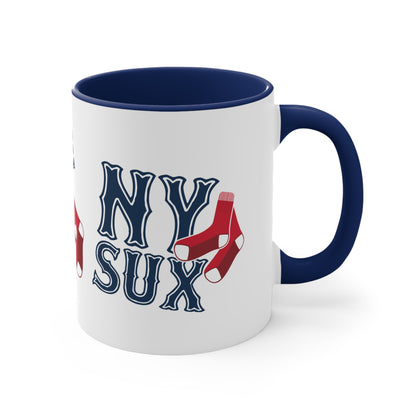 I Hate The Yankees (Boston Fan) - Accent Coffee Mug, 11oz