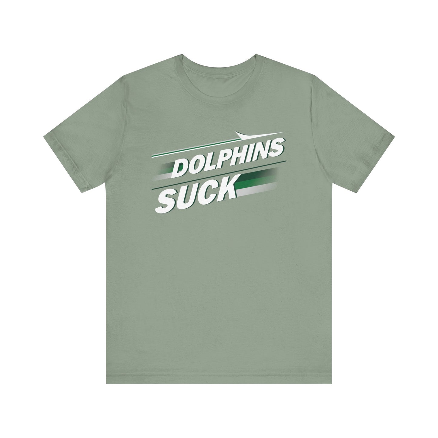 The Dollfins Suck! (for NY Jets fans) - Unisex Jersey Short Sleeve Tee