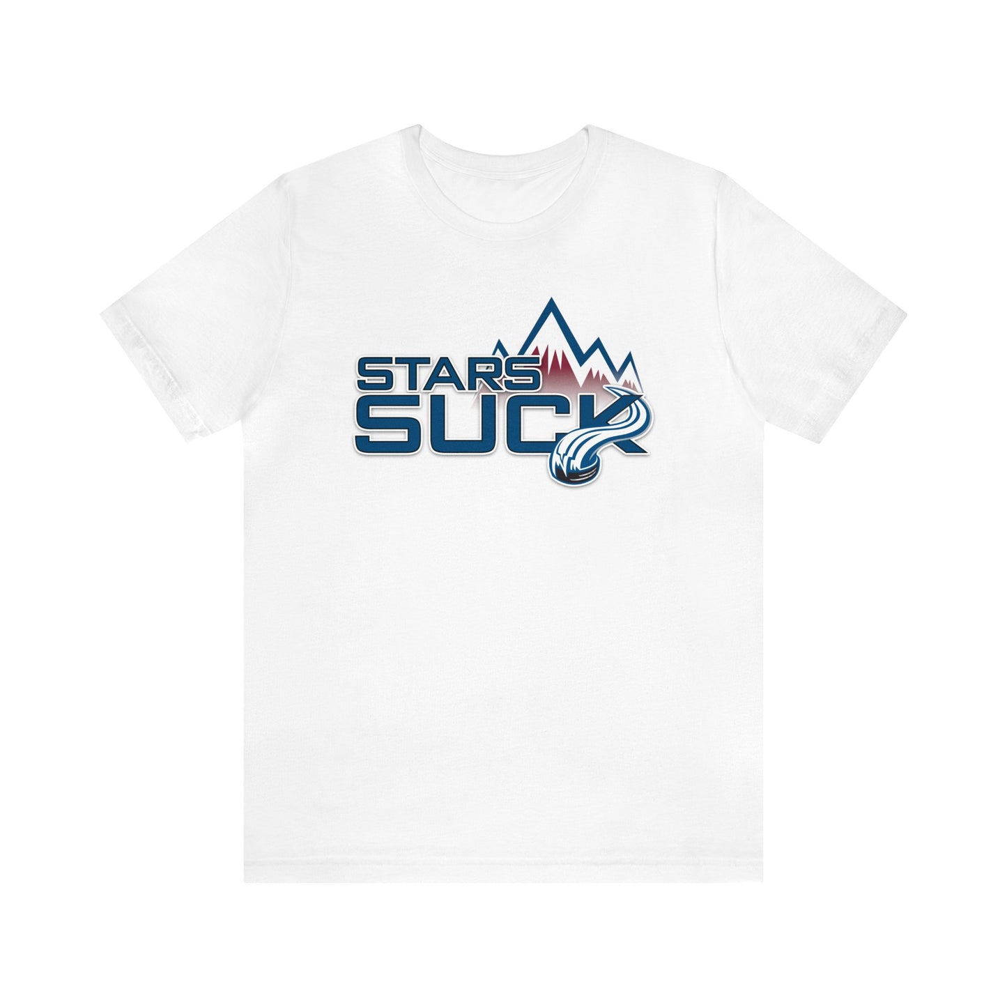 Stars Totally Suck (for Colorado fans) - Unisex Jersey Short Sleeve Tee