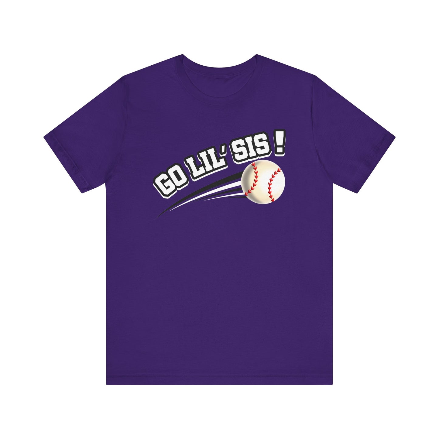 Go Lil' Sis! (Sibling Revelry Baseball) - Unisex Jersey Short Sleeve Tee