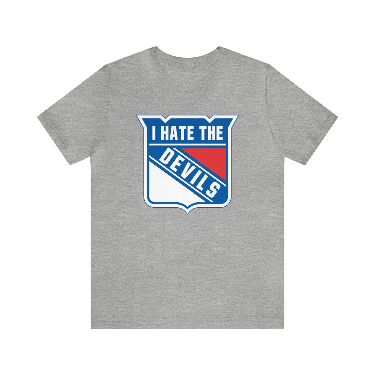 I Hate That Jersey Team (for Rangers fans) - Unisex Jersey Short Sleeve Tee