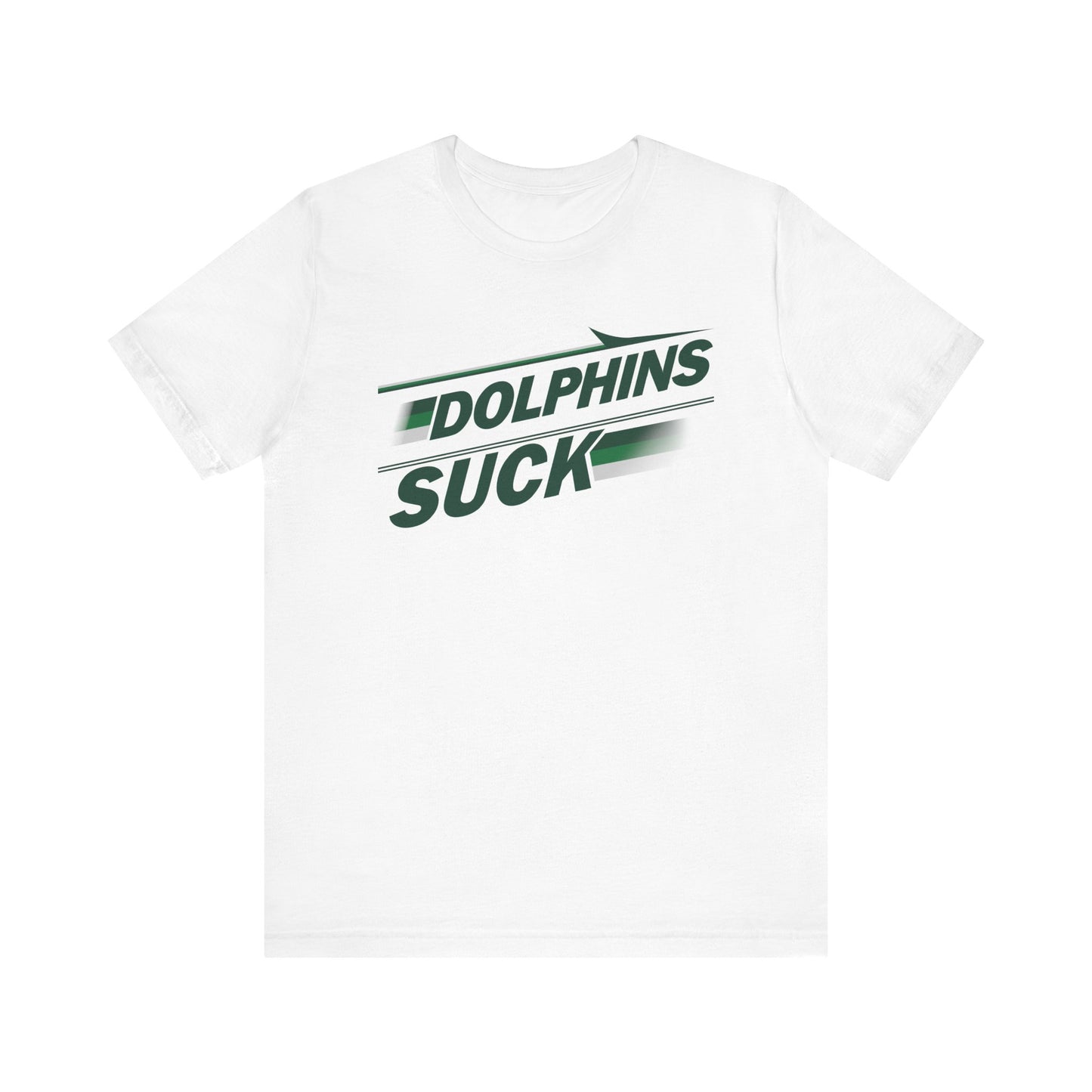 The Dollfins Suck! (for NY Jets fans) - Unisex Jersey Short Sleeve Tee